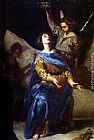 Bernardo Cavallino Canvas Paintings - St. Cecilia In Ecstasy